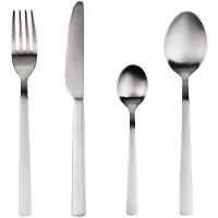 San Ignacio Stainless Steel Sg7770 Matt Recycled Cutlery Set 24 Units Argenté