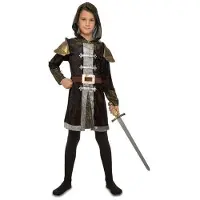 MOM Medieval Knight Kids Costume Marron 10-12 Years Enfants
