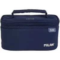 Milan Petit Sac Alimentaire Isotherme Avec 1 Conteneur (1,5l) Série 1918, Bleu Marine