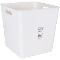 Tontarelli Boîte de rangement Bella Blanc 29 x 29 x 30 cm