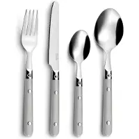 Amefa Saxo Set de Couverts 16 Pièces Métal Bicolore 6 pièces (25 cm)