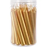 Christmas Decoration Petites bougies pointues 10,5cm or Set de 22