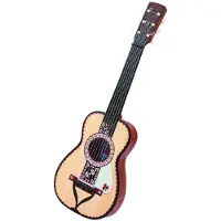 Reig Musicales Imitation Wood In B And P Spanish Guitar Doré