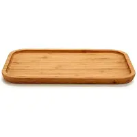 Bigbuy table moyenne rectangulaire en bambou aperitiv