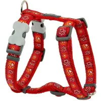 Red Dingo Harnais pour chien Style Rouge Empreinte animale 30-48 cm