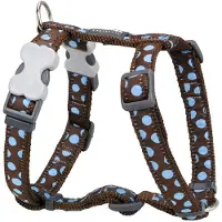 Red Dingo Harnais pour chien Style Bleu Marron Points 30-48 cm