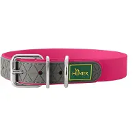 Hunter Collier Pour Chien - - Convenience - Plastique Résistant - Taille 28-36 Cm - Framboise