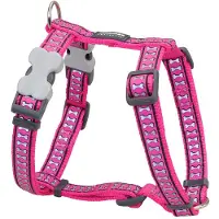 Red Dingo Harnais pour chien Rose Os Réfléchissant 37-61 cm
