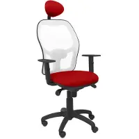 Piqueras Y Crespo Chaise Jorquera maille blanche assise balirote avec appuie-tête fixe
