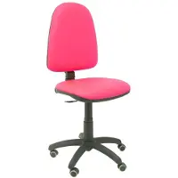 Piqueras Y Crespo Ayna rose Chaise en similicuir avec roulettes de parquet