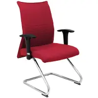 Piqueras Y Crespo Albacete Confidente Office Fixed Chair Rouge