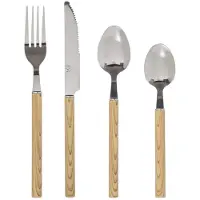 5 Five Indonesia Cutlery Set 24 Pieces Marron