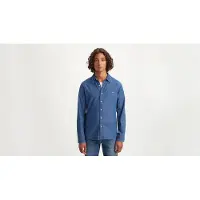 Levi's pour homme. 86625-0023 Chemise de marque de batterie bleue (S), Casuel, Coton, Manche longue, Durable