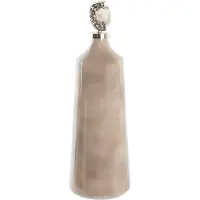 DKD Home Decor Vase Crystal Pink Stone (19 x 19 x 59 cm)
