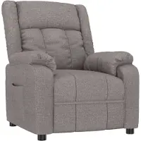 vidaXL Fauteuil relax Taupe Tissu