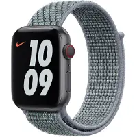 Apple Watch 38/40 mm Nylon Sport Loop Nike Bracelet de Montre Brume Obsidienne