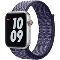 Apple Watch 42/44 mm Nylon Sport Loop Nike Bracelet de Montre Violet Impulsion