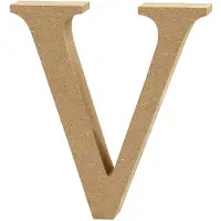Creativ Company Letter V MDF 13cm, 1st.