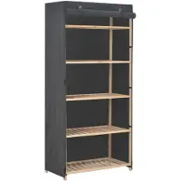 vidaXL Armoire Gris 79 x 40 x 170 cm Tissu