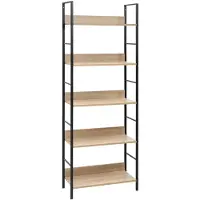 vidaXL Bibliothèque à 5 niveaux chêne 60x27,6x158,5 cm bois ingénierie