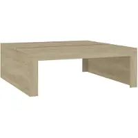 vidaXL Table basse chêne Sonoma 100x100x35 cm bois composite