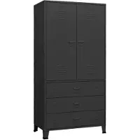 vidaXL Armoire industrielle noire 90x50x180 cm métal