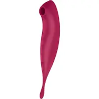 Satisfyer Twirling Pro - Vibromasseur clitoridien contrôlé par application (rouge)