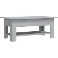 vidaXL Table basse Gris Sonoma 102x55x42 cm Bois composite