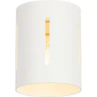 QAZQA Plafonnier design blanc - Yana