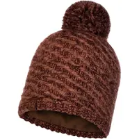 Buff Knitted & Polar Agna Beanie Marron