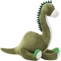 vidaXL Dino peluche brontosaure vert