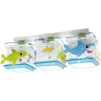 DALBER Plafonnier 3 lumières Little Shark