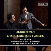 OUTHERE Sonates pour violon et piano numéros 6, 7 et 8