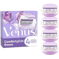 Gillette Rec Breeze Razor Blade 4 Units Violet