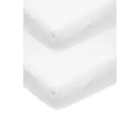 Meyco molton stretch drap-housse 2-pack 40x80/90 blanc