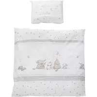 Roba Literie De Berceau "Sternenzauber" 2 Pcs. Couette 80 X 80 Cm Et Taies D'oreiller 40 X 35 Cm, Réversible, 100 % Coton