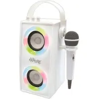 Lexibook BTP180Z iParty-Tragbarer Bluetooth-Lichtlautsprecher mit Mikrofon, Stereoanlage, Lichteffe