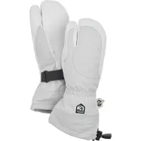 Hestra Heli Ski, 3 doigts gants de ski, femmes, gris clair/blanc
