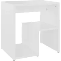 vidaXL Table de chevet blanc 40x30x40 cm bois d'ingénierie