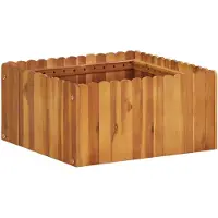 vidaXL Lit surélevé de jardin 50 x 50 x 25 cm bois massif acacia