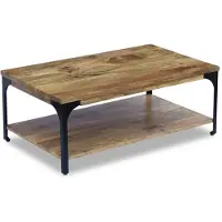 vidaXL Table basse en bois de manguier 100x60x38 cm
