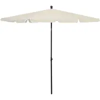 vidaXL Parasol avec mât 210x140 cm Sable