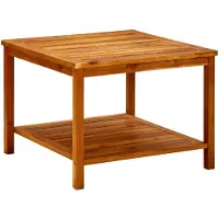 vidaXL Table basse 60x60x45 cm en bois massif d'acacia