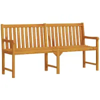 vidaXL Banc de jardin 180 cm en bois massif d'acacia