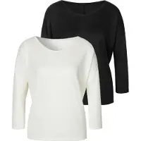 LASCANA T-shirt crème / noir