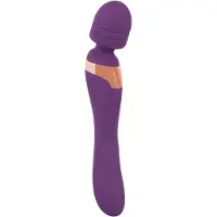 Javida Double - vibromasseur double - silicone violet