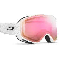Julbo - Masque de ski photochromique - Cyclon Reactiv 1-3 HC White pour Femme en Silicone - Blanc