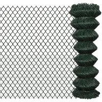 vidaXL Clôture grillagée 1,25x15 m Stahlgrün