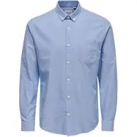 Only & Sons Chemise 'Alvaro' bleu fumé