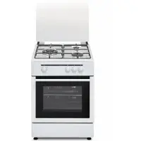 Vitrokitchen Cb5530bb Butane Gas Kitchen With Oven 3 Burners Blanc